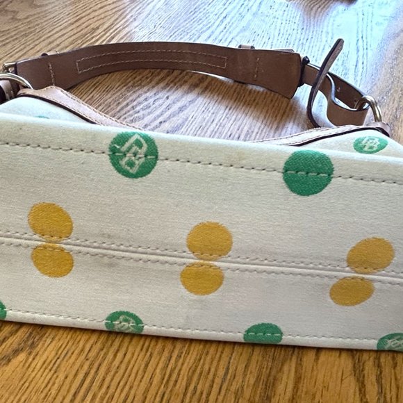 Dooney & Burke polka dot handbag - Picture 7 of 9